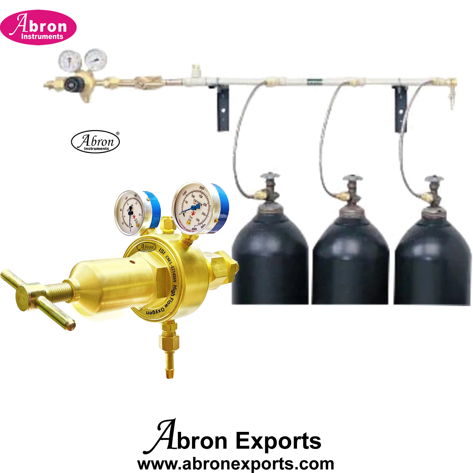 Medical Gas Pipe lIne Cylinder manifold controller with cylinder setup controllers set Abron ABM-1123MF3 